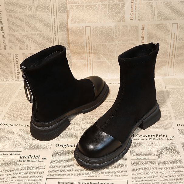 Women's Skinny Ankle Boots Western Style Popular Short Boot For Ladies_vogvips.com