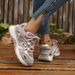 2026 New Comfortable Stylish Women's Shoes: Elegant Round-Toe Solid Color Sporty Casual Shoes For Spring And Autumn_vogvips.com
