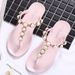 Beach Flip-Flops Social Internet Celebrity Crystal Jelly Thong Sandals For Women Students Korean Fashion Outdoor Summer_vogvips.com