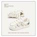 Men’s Shoes Destruction Series Niche Designer White Shoes Men And Women The Same Style Couple Bread Shoes Trendy Shoes Men's Shoes_vogvips.com