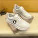 Fuguqi Little Bee Cool Men's Sports Running Luxury High End Soft Soled Dad's White Shoes_vogvips.com