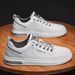 New Men's Casual Leather Shoes Men's Sports Fashion Shoes Men's Thick Sole Small White Board Shoes_vogvips.com