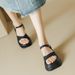 Platform Sandals Women's Summer New Green White Roman Shoes With Beach Shoes Small Size Girls Wear Sandals_vogvips.com