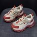 Thick-soled Retro Dad Shoes Women's Height Increase Casual Versatile Sports Hot Diamond Red Women's Shoes_vogvips.com