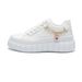 Women's Shoes New Large Size Women's Shoes Thick Bottom Heightening Sports Casual Shoes Women's Metal Love Chain Flat White Shoes_vogvips.com