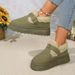 New Plus Size Short Boots With Thick Sole Plush Bread And Snow Boots, Boken Cotton Shoes For Women In Winter_vogvips.com