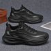 Sports 2026 Spring New Model Leather Waterproof Ultra-Light Shock-Absorbing Soft Sole Men's Casual Running Trendy Shoes_vogvips.com
