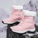 New Winter Velvet Thickened Warm And Wear-resistant Outdoor Hiking Shoes, Snow Boots For Women, High Top Cotton Shoes_vogvips.com