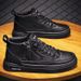 High Top Men's Spring Autumn New Breathable And Non Slip Chef Shoes, Korean Version Versatile Martin Boots, Work_vogvips.com