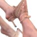 French Beautiful Bag Head Sandals Women's Spring And Summer New Sexy Mesh Rhinestone Bow High Heels Slippers_vogvips.com