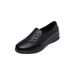 Non-slip Work Shoes Women's Black Flat-soled Foot Cover Mother Shoes Kitchen Work Shoes Waterproof Shoes Soft Leather Soft-soled Women's Single Shoes_vogvips.com