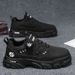 Men's Casual Slip-On Shoes With Rotating Buckle, Waterproof Work Boots For Outdoor Activities, Anti-Slip Rubber Sole, Comfortable Low-Top Sneakers_vogvips.com
