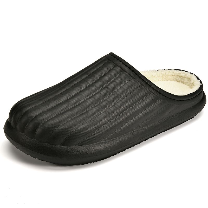 Unisex Home Slipper 2022 New Winter Waterproof EVA Slippers Plush Lining Man House Warm Clogs High Quality Women Shoe_vogvips.com