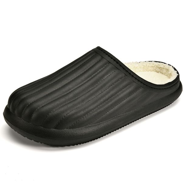 Unisex Home Slipper 2022 New Winter Waterproof EVA Slippers Plush Lining Man House Warm Clogs High Quality Women Shoe_vogvips.com