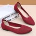 Women's Casual Shoes Women's Shoes Soft-soled Feet Single Shoes Fly-woven Breathable Single Shoes Pointed Mother Shoes_vogvips.com
