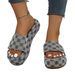 Plus-size Wedge Sandals One Line With Thick Sole Fashion Comfortable Sandal Women_vogvips.com