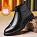 European Warm Series Brogue Carved Autumn Winter High Top Fleece Business Formal Shoes British Style Leather Men's Boots_vogvips.com