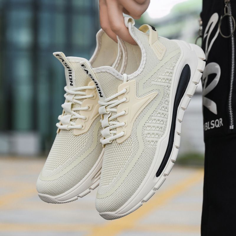 Men's Running Shoes Breathable Mesh Upper Large Size Comfortable Sports Sneakers For Students And Adults Summer New_vogvips.com