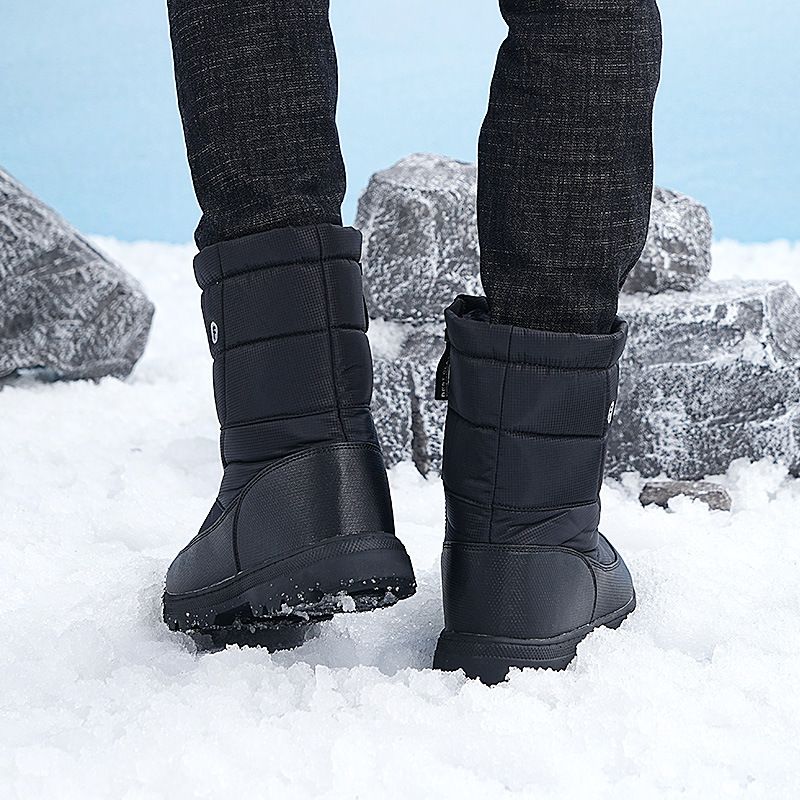 Leisure Sports, Outdoor Snow Boots, Winter Velvet Insulation, High Bond Velcro Cotton Shoes_vogvips.com