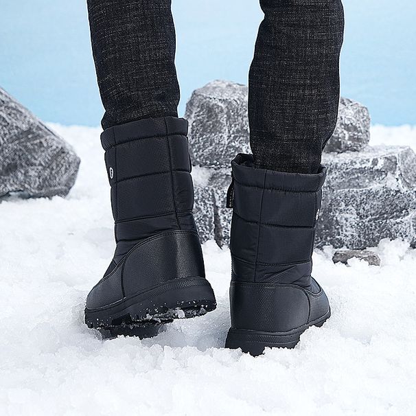Leisure Sports, Outdoor Snow Boots, Winter Velvet Insulation, High Bond Velcro Cotton Shoes_vogvips.com