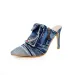 2026 New High Heel Pointed Slippers Washed Denim Retro Personalized Vintage Sandals European And American Cross Border_vogvips.com
