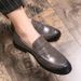Euro Step Summer Brogue Korean Style British Slip-On Hairstylist Trendy Casual Leather Shoes Men's Height Increase 2cm6_vogvips.com