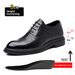 Hollow Out Leather Brogue Shoes Men 8cm Elevator Wedding Dress Shoes_vogvips.com