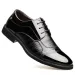 Cross-Border Large Size New Pointed Leather Men'S Business Formal Fashion 100 Tower Lace-Up Wedding Shoes 456_vogvips.com