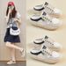 Little White Shoes Women's Mesh Breathable Heightening Shoes Half-support Board Shoes Casual Shoes_vogvips.com