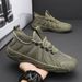 Men's Trendy Work Shoes Breathable Mesh Flyknit Sports 2025 New Summer Style_vogvips.com