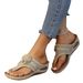 Thick Soled Flower Hollow Toe Flip Flops For Women With Sloping Heels, Wearing Herringbone Beach Oversized Sandals_vogvips.com