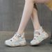 8801-2 Height Increasing 7CM Dad Shoes For Women 2024 Summer New Versatile Korean Style Thick Sole Hollow Out_vogvips.com