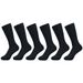 6 Pairs Middle Tube For Men Solid Colour In White Black Streetwear Harajuku Fashion Breathable And Casual Socks_vogvips.com