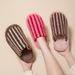 Baotou Contrasting Color Cotton Slippers, Women's Striped Hairy Slippers, Home Ins Plush Slippers_vogvips.com