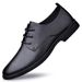Leather Dress Leather Shoes Office Workers Casual Leather Men's Shoes Lace-up Loafers Men's Shoes_vogvips.com