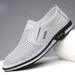 Spring And Large Size British Style White Slip-On Leather Men's Casual Shoes For Autumn_vogvips.com