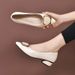 Soft Leather Shallow Mouth Single Shoes Women's Patent Leather Non-slip Soft Sole Breathable Mother Work Shoes Women's Small Leather Shoes_vogvips.com