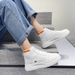 High Top Soft Soled White For Women New Autumn Small Fragrance Style Trendy Versatile Sports And Leisure Board_vogvips.com