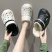 Plush Slippers 2025 New Winter Men's And Women's Thick High Heels Soft-soled Beach Garden Shoes Home Plush Ripped Slippers_vogvips.com