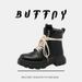Leather Light Luxury Thick-soled Heightening Men's Martin Boots Retro Casual Ins Tooling Boots_vogvips.com