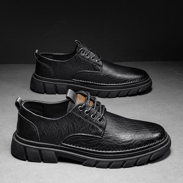 European Warm Series 2025 Autumn New Trendy British Style Men's Boots Student Durable Low-top Work Martin Shoes_vogvips.com