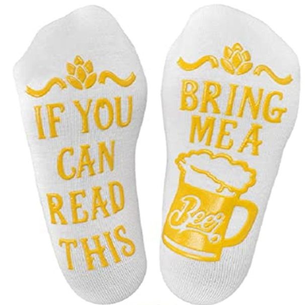 Foot letter-point glue BEER neutral mid-tube English socks_vogvips.com
