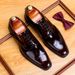 Italian Patent Smooth Men's British Genuine Pointed Business Formal Shiny Leather Oxford Trendy Casual Shoes_vogvips.com