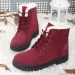 Snow Plush Platform For Women Fashion Keep Warm Womens Boots Flat Botas Mujer Winter Shoes 240830_vogvips.com