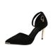 2025 New Spring Summer High Heels Stiletto Pointed One Strap Closed Toe Fashion Hollow Korean Style Women's Sandals_vogvips.com
