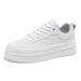 Men's 2025 Spring New Casual Leather Surface White Men's Lightweight Thick Soled Sports Board Outdoor Trendy Shoes_vogvips.com