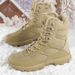 Fashionable, Warm, Casual And Plush Jungle Combat Boots, Workwear Boots, Trendy Men's Shoes_vogvips.com