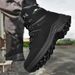 High-top Boots Men Anti-slip Lace-up Breathable Outdoor Hiking Shoes Men Shock-absorbing Lace-up Low-top Casual Sports Shoes Men_vogvips.com