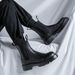 European Warm Series Autumn Mid-Calf Men's Black High-Top British Style Cotton Shoes Fleece-Lined Thickened Martin Boots_vogvips.com