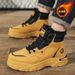 Winter Fleece-Lined High-Top Martin Boots For Men, Retro Fashion Work Shoes, Trendy Versatile Thickened Warm Cotton Shor_vogvips.com